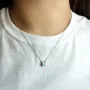 Серебряное колье SilverBreeze с опалом 0.219ct (2118480) 450-500