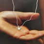 Серебряное колье SilverBreeze с опалом 0.219ct (2118480) 450-500