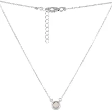 Серебряное колье SilverBreeze с опалом 0.219ct (2118480) 450-500