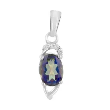 Серебряная подвеска SilverBreeze с мистик топазом 1.2ct (2118572) Серебряная подвеска SilverBreeze с мистик топазом 1.2ct (2118572)