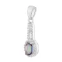 Серебряная подвеска SilverBreeze с мистик топазом 1.33ct (2118787)