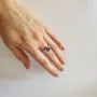 Серебряное кольцо SilverBreeze с натуральным сапфиром 1.31ct фианитами (2120049) 17