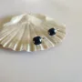 Серебряные серьги SilverBreeze с натуральным сапфиром 7.537ct фианитами (2120117)