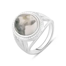 Серебряное кольцо SilverBreeze с натуральным агатом (2120988) 17.5 Серебряное кольцо SilverBreeze с натуральным агатом (2120988) 17.5