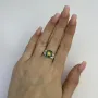 Серебряное кольцо SilverBreeze с мистик топазом 3ct (2121954) 17.5
