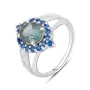 Серебряное кольцо SilverBreeze с мистик топазом (2122012) 18.5