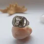 Серебряное кольцо SilverBreeze с натуральным цитрином nano 3.577ct топазом белым (2122913) 16