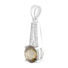 Серебряная подвеска SilverBreeze с мистик топазом 1.8ct (2123002)