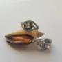 Серебряные серьги SilverBreeze с цитрином nano 4.9ct фианитами (2123026)
