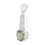 Серебряная подвеска SilverBreeze с цитрином nano 1.8ct фианитами (2123125)