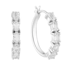 Серебряные серьги SilverBreeze с фианитами (2123231)