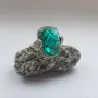 Серебряное кольцо SilverBreeze с изумрудом nano (2123392) 18