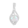 Серебряная подвеска SilverBreeze с мистик топазом 2.05ct (2124047)