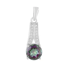 Серебряная подвеска SilverBreeze с мистик топазом 1.8ct (2124092)