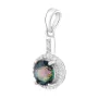 Серебряная подвеска SilverBreeze с мистик топазом 2.18ct (2124382)