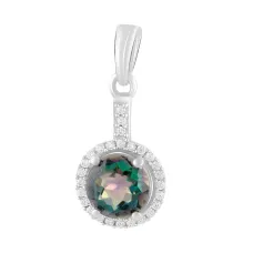 Серебряная подвеска SilverBreeze с мистик топазом 2.18ct (2124382) Серебряная подвеска SilverBreeze с мистик топазом 2.18ct (2124382)