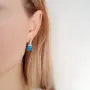 Серебряные серьги SilverBreeze с опалом (2125112)