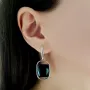 Серебряные серьги SilverBreeze с натуральным ониксом 23.175ct (2125945)