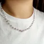 Серебряное колье SilverBreeze с натуральным аметистом 18.469ct (2126249) 450-500