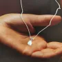 Серебряное колье SilverBreeze с опалом 0.425ct (2126539) 450-500