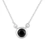 Серебряное колье SilverBreeze с натуральным сапфиром 0.663ct (2126614) 450-500