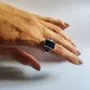 Серебряное кольцо SilverBreeze с натуральным ониксом 7.808ct (2127468) 18