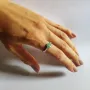 Серебряное кольцо SilverBreeze с натуральным изумрудом 0.973ct (2127604) 17.5