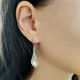 Серебряные серьги SilverBreeze с натуральным жемчугом (2128496)