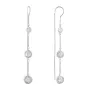 Серебряные серьги SilverBreeze с фианитами (2128588)