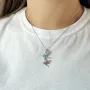 Серебряная подвеска SilverBreeze с фианитами (2128649)