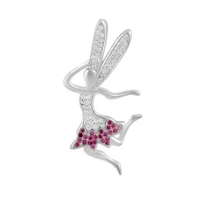 Серебряная подвеска SilverBreeze с фианитами (2128649)