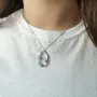 Серебряное колье SilverBreeze с натуральным жемчугом (2128748) 450-500
