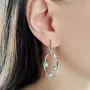 Серебряные серьги SilverBreeze с натуральным жемчугом (2128762)