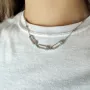 Серебряное колье SilverBreeze с фианитами (2128847) 420-460