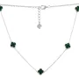 Серебряное колье SilverBreeze с малахитом (2128854) 52-57