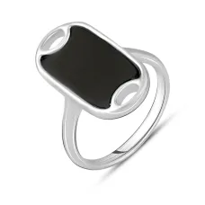 Серебряное кольцо SilverBreeze с натуральным ониксом 1.525ct (2129387) 17