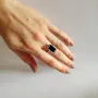Серебряное кольцо SilverBreeze с натуральным ониксом 1.525ct (2129387) 16.5
