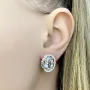 Серебряные серьги SilverBreeze с натуральным топазом 9.12ct (2129639)