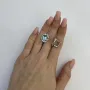 Серебряные серьги SilverBreeze с натуральным топазом 9.12ct (2129639)