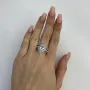 Серебряное кольцо SilverBreeze с натуральным топазом 3.083ct (2129646) 17.5