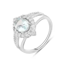 Серебряное кольцо SilverBreeze с натуральным топазом 3.083ct (2129646) 17.5 Серебряное кольцо SilverBreeze с натуральным топазом 3.083ct (2129646) 17.5