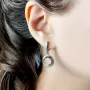 Серебряные серьги SilverBreeze с фианитами (2129790)