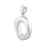 Серебряная подвеска SilverBreeze с фианитами (2129813)