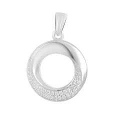 Серебряная подвеска SilverBreeze с фианитами (2129813)