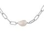 Серебряное колье SilverBreeze с натуральным жемчугом барочным (2130192) 450-500
