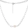 Серебряное колье SilverBreeze с натуральным жемчугом барочным (2130192) 450-500