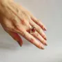 Серебряное кольцо SilverBreeze с искуственным аммолитом 2.825ct (2130413) 17.5