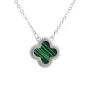 Серебряное колье SilverBreeze с малахитом (2133599) 450-500