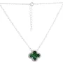 Серебряное колье SilverBreeze с малахитом (2133599) 450-500