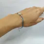 Серебряный браслет SilverBreeze с фианитами (2133865) 17-20